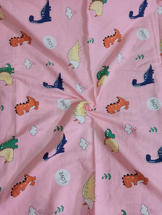 #46 Pink Dino Cotton