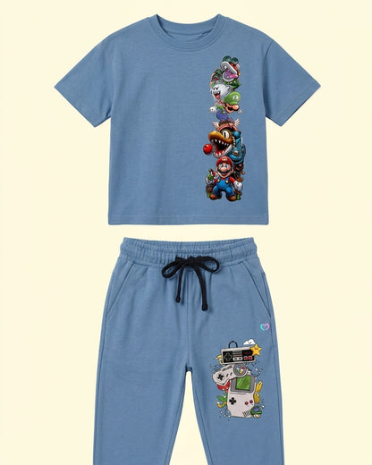 Pixel Power Play Co-Ord Set flat lay