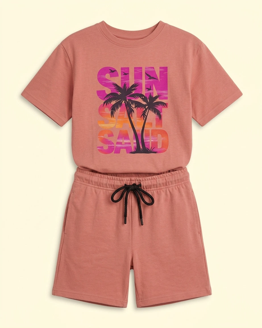 Seaside Squad Co-Ord Set flat lay
