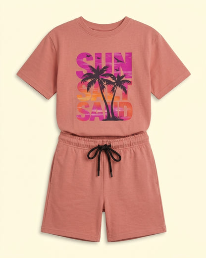 Seaside Squad Co-Ord Set flat lay