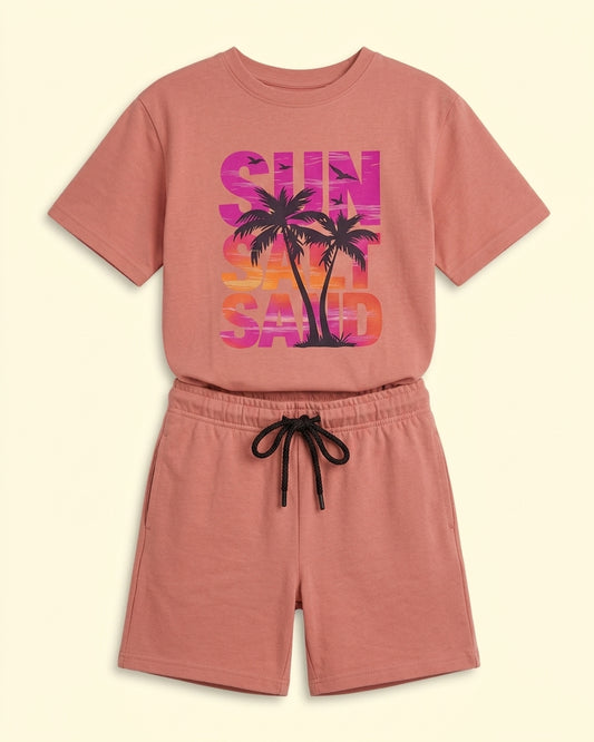Seaside Squad Co-Ord Set flat lay