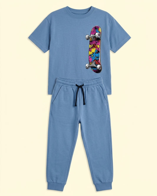 Skater Street Crew Co-Ord Set flat lay
