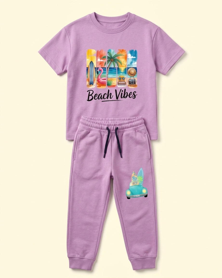 Vacation Vibes Co-Ord Set flat lay